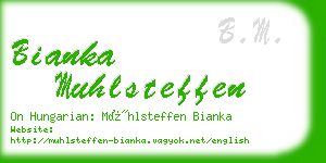 bianka muhlsteffen business card